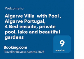 Algarve Villa with pool - Easter Special offer, Algarve, Portugal, 4 Bed ensuite, private pool, lake and beautiful gardens